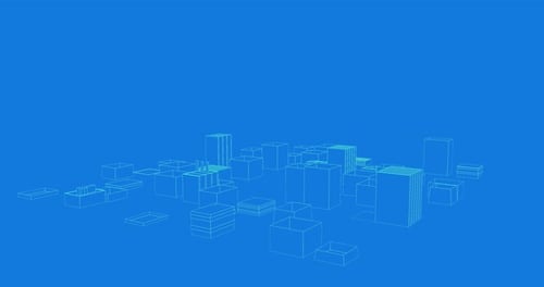 Virtual buildings in a city