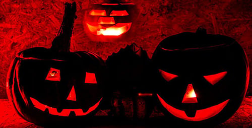 Halloween Kürbis, gruselige Form