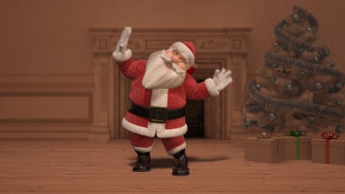 Dancing Santa Claus for Festive Christmas Holiday Celebrations