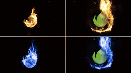 Sphere Fire Logo Reveal