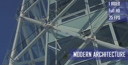 Modern Architecture with Glass and Steel Design