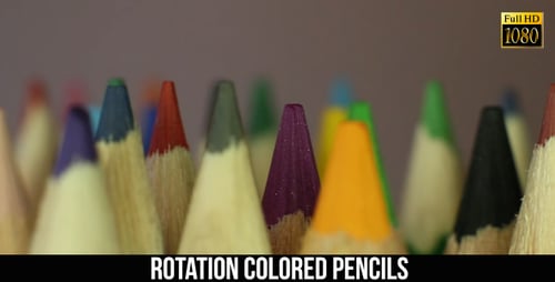 Macro View of Colorful Drawing Pencils