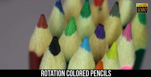 Vibrant Colored Pencils Close Up View