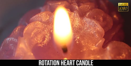 Rotation Heart Candle 2