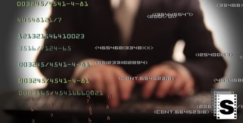 Futuristic Digital Data Stream Code Animation