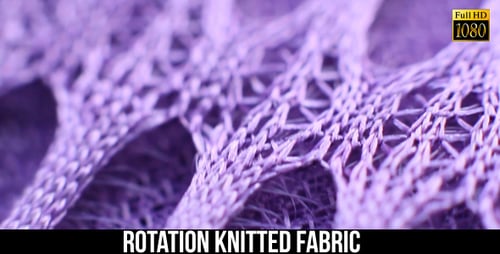 Extreme Close Up of Purple Open Weave Knitting