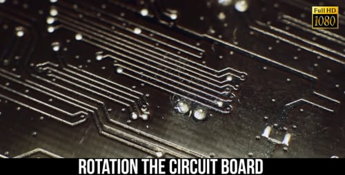 Extreme Close Up of Electronic Circuit Board