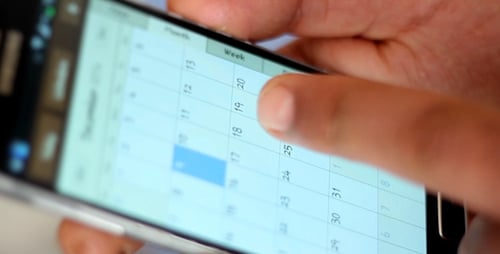 Mobile Phone Calendar