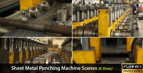 Metal Manufacturing with Industrial Machine in a Factory