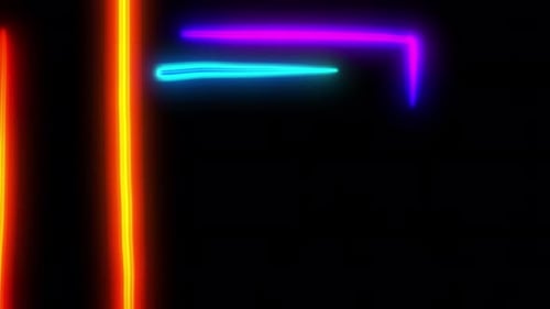 Fondo abstracto con garabatos ligeros Loop