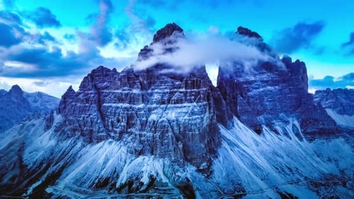 National Nature Park Tre Cime in the Dolomites Alps