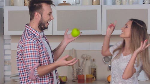 Loving Couple Having Fun