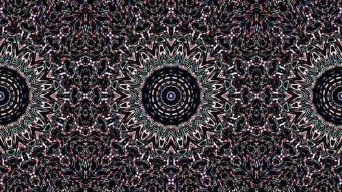 Lumière abstraite brillante gouvernant la polychromie, kaléidoscope