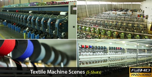 Yarn Winding Machines in Textile Factory