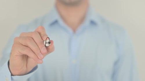 Writing Approved on Clear Surface With Marker