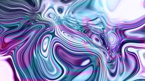 Nouvelle animation liquide lisse et brillante en arrière-plan