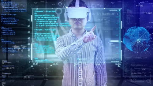 Vr Virtual Reality Artificial Intelligence Big Data Science Fiction Screen Information Display
