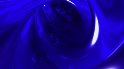Dense colored liquid swirls in tunnel