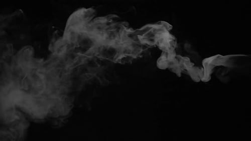 Fumées blanches après l'explosion