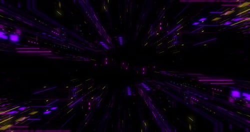 Seamless loop of abstract futuristic technological background