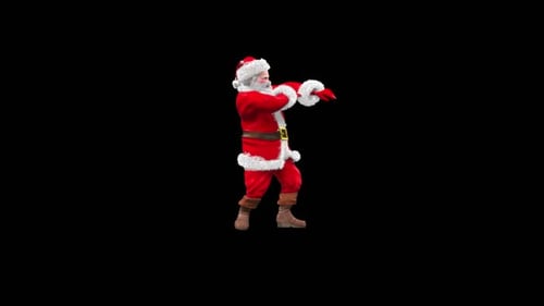 Papá Noel bailando HD