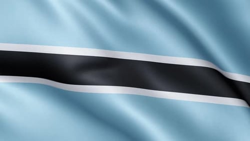 Realistic Waving Flag Animation with Blue and Black Stripes