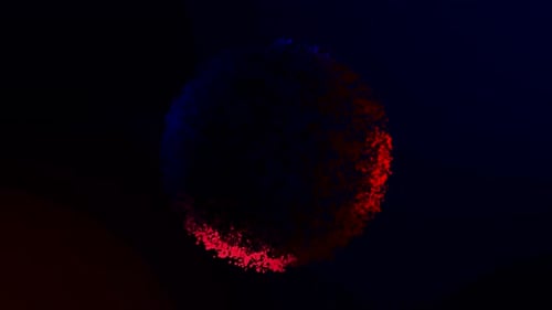 Abstract rotating colorful circle , seamless loop