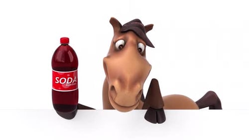 Caballo divertido - Animación 3D