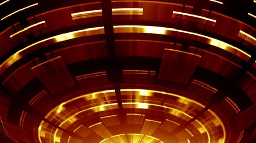 Elegant Tech Circles Red V02