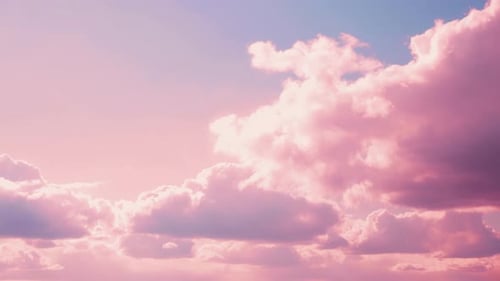 Pink Clouds Time Lapse Sky Background