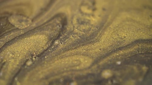 Abstract Gold and Gray Fluid Background