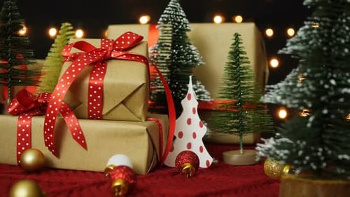 Festive Christmas Presents and Decorations