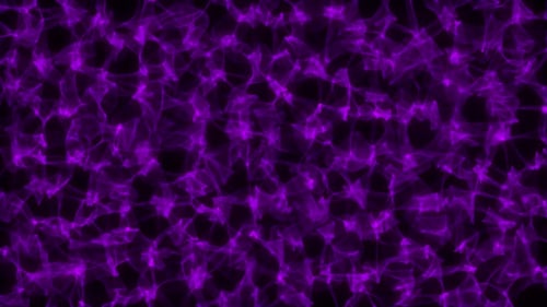 Lignes d'animation fractales colorées sur fond noir