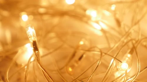 Warm Glowing String Lights for Christmas Decoration