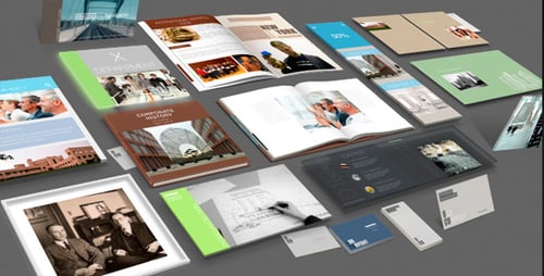 Modern Corporate Business Presentation Pack with 3D Mockups