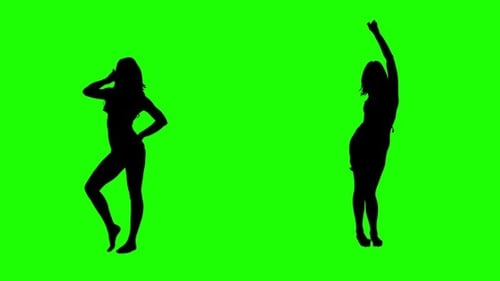Bikini Dance on Green Screen