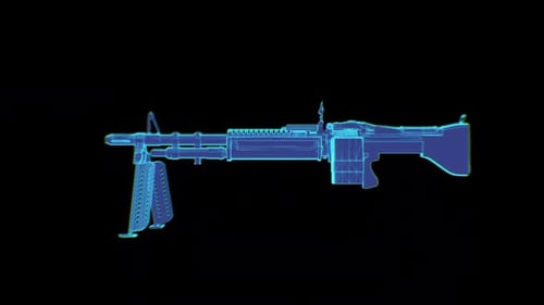 Heavy Machine Gun Hologram Loop Rotation