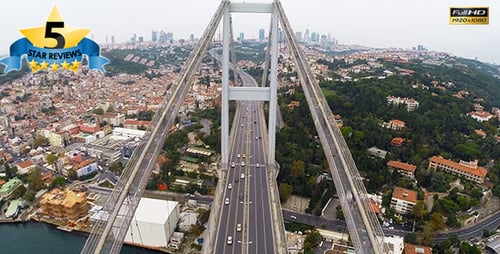 Aerial View of Bosphorus Istanbul