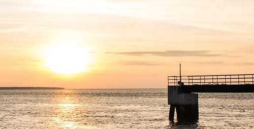 Sonnenuntergang am Meer 1c
