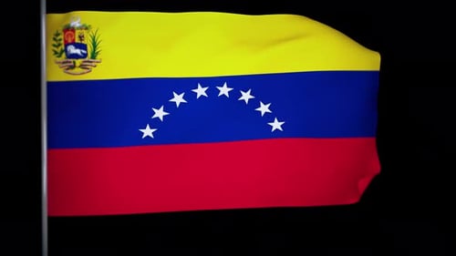 Venezuela Flag Animation 4k