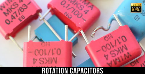 Colorful Electronic Components, Film Capacitors Macro Shot