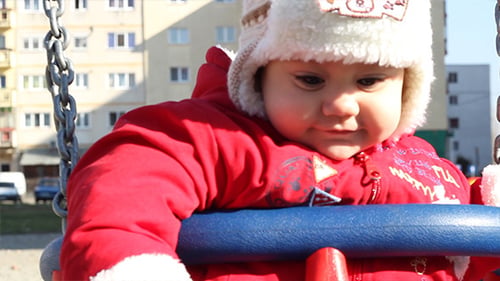 Baby in Swing Portrait