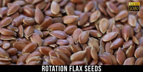 Close-Up of Nutritious Brown Flax Seeds