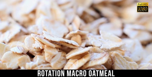 Close-Up of Nutritious and Delicious Oat Flakes