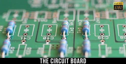 Close Up of Futuristic Electronic Circuit Board