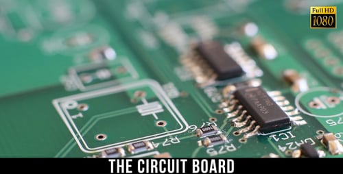 Close Up of Green Circuit Board