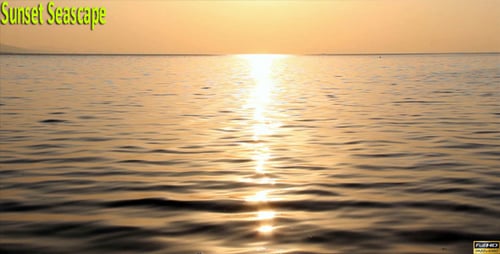Sunset Reflecting on Calm Ocean Water