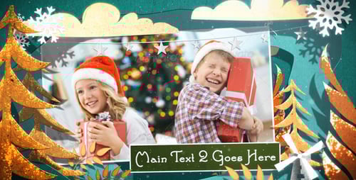 Charming Christmas Cutout Holiday Photo Slideshow