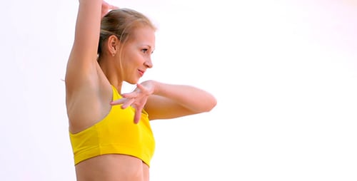 Energetic Woman Workout in a Bright Room