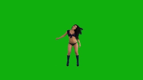 Bikini Dance on Green Screen